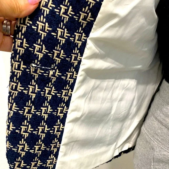 NWT Banana Republic Tweed Blazer 3/4 Sleeve |Size 8 - Picture 6 of 11